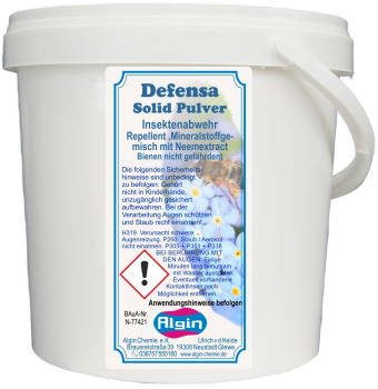 Defensa-solid Pulver 2500 ml-Eimer Buchsbaumzünsler Ameisen Schnecken Kastanien